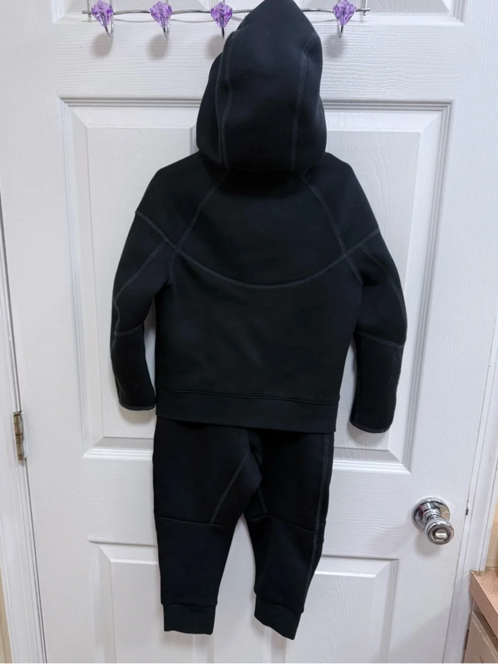 Nike Sportswear Little Kids Tech Fleece 2-Piece Set in Black, Size 4